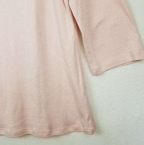 NEW Caslon Pink Boatneck Cotton Blend T-shirt 1X - Picture 6 of 9